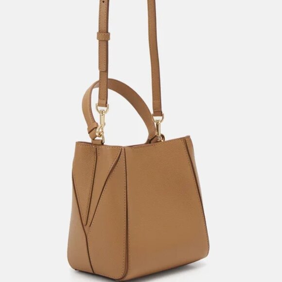 NWT ✅Tory Burch MCGRAW Bucket Bag ~ #158499-0624 ~ TIRAMISU ~ NWT & DUST BAG - Picture 13 of 17